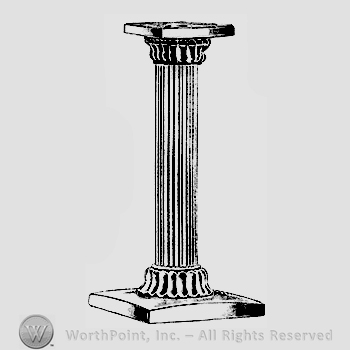Glass pattern: 1064; candlestick.