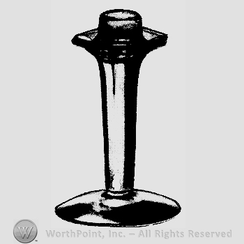 Glass pattern: 2481; candlestick.
