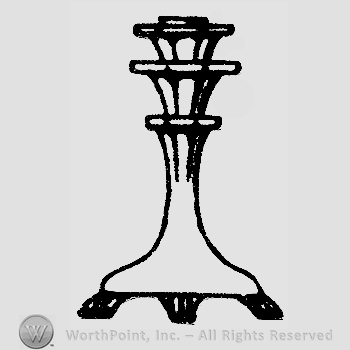Glass pattern: 2470; candlestick.