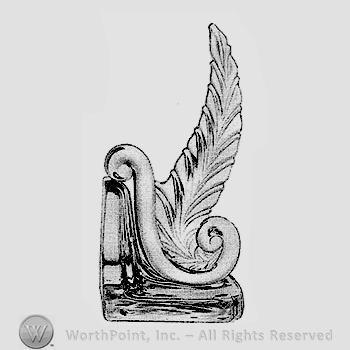 Glass pattern: 2636; book end.