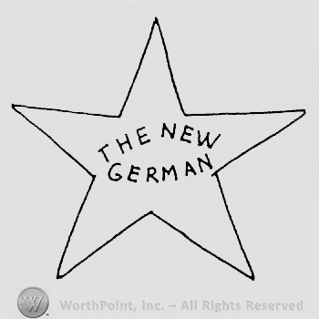 The New written above German all in a star shape frame
