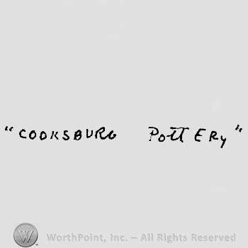 "Cooksburg Pottery" written