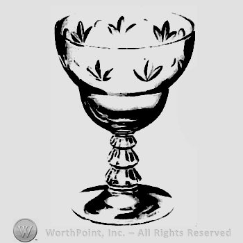 Glass pattern: Tulip; goblet.