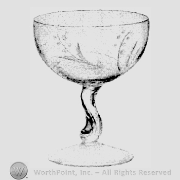 Glass pattern: Spring; sherbet.