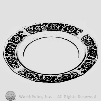 Glass pattern: Acanthus; plate.