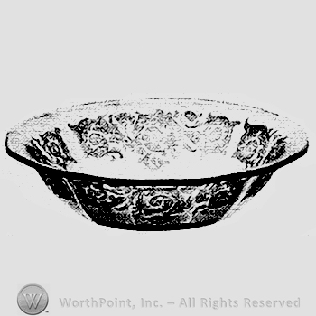 Glass pattern: Acanthus; bowl.