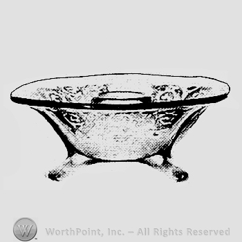 Glass pattern: Acanthus; candlestick.