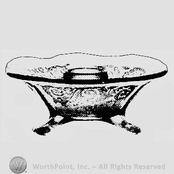 Glass pattern: Acanthus; candlestick.