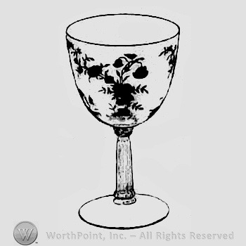 Glass pattern: Bouquet; goblet.