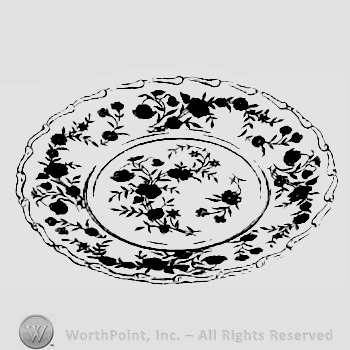 Glass pattern: Bouquet; plate.
