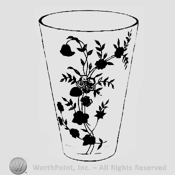 Glass pattern: Bouquet; vase.