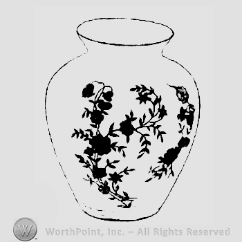Glass pattern: Bouquet; vase.
