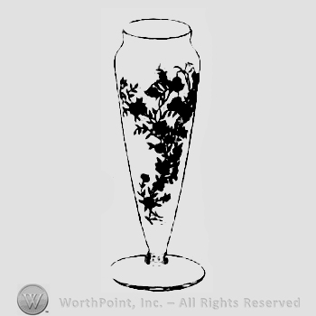Glass pattern: Bouquet; vase.