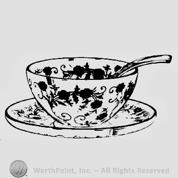 Glass pattern: Buttercup; plate and bowl.