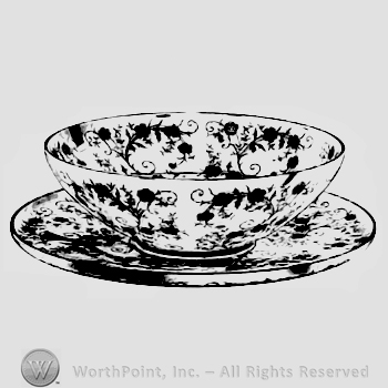 Glass pattern: Buttercup; plate and bowl.