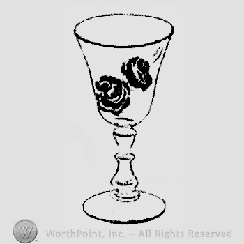 Glass pattern: Camellia; cordial.
