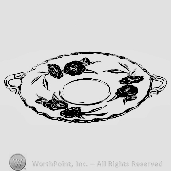 Glass pattern: Camellia; plate.
