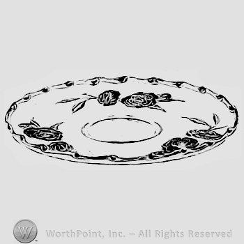 Glass pattern: Camellia; plate.
