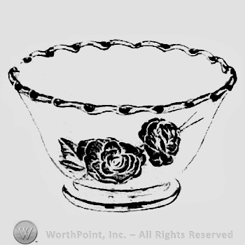 Glass pattern: Camellia; bowl.