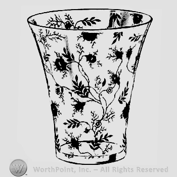 Glass pattern: Chintz; vase.