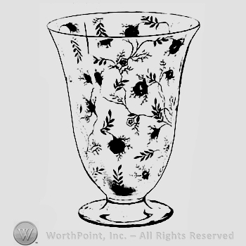 Glass pattern: Chintz; vase.