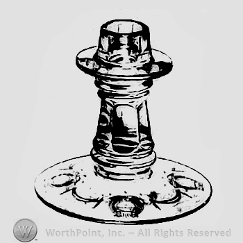 Glass pattern: Colonial Mirror; candlestick.