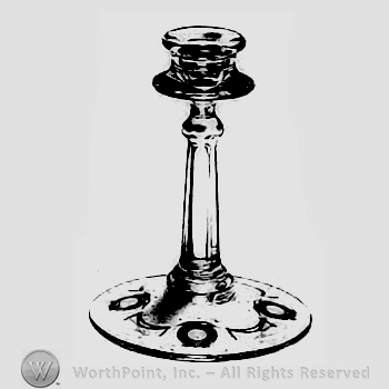 Glass pattern: Colonial Mirror; candlestick.
