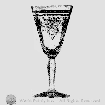 Glass pattern: Delphian; goblet.