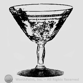 Glass pattern: Delphian; goblet.