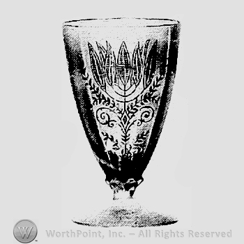 Glass pattern: Fern; goblet.