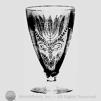 Glass pattern: Fern; goblet.