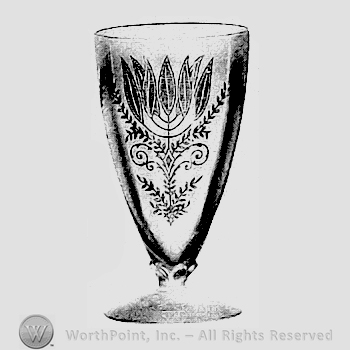 Glass pattern: Fern; goblet.