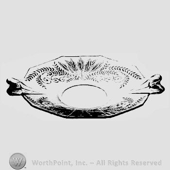 Glass pattern: Fern; plate.