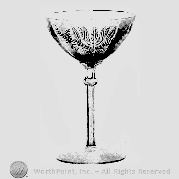 Glass pattern: Fern; goblet.