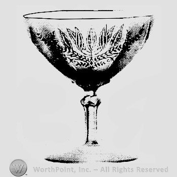 Glass pattern: Fern; goblet.