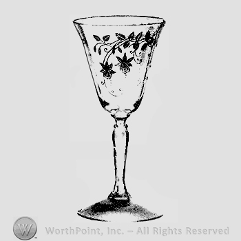 Glass pattern: Fuchsia; goblet.