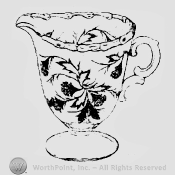 Glass pattern: Heather; creamer.