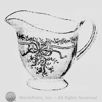 Glass pattern: June; creamer.