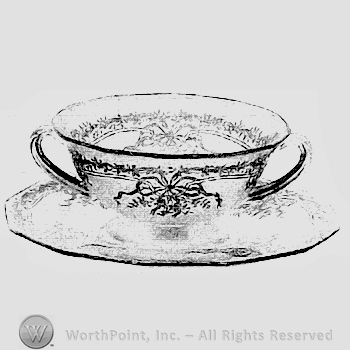 Glass pattern: June; plate and bowl.