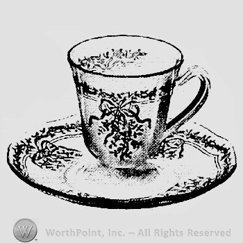 Glass pattern: June; plate and cup.