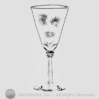 Glass pattern: Lido; goblet.