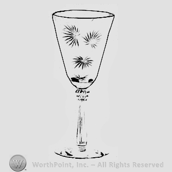 Glass pattern: Lido; claret.