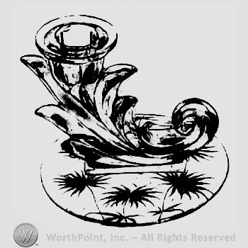Glass pattern: Lido; candlestick.
