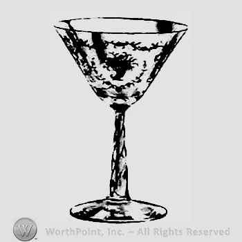 Glass pattern: Mayflower; champagne.
