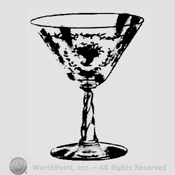 Glass pattern: Mayflower; sherbet.