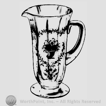 Glass pattern: Mayflower; jug.