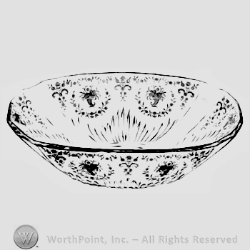 Glass pattern: Mayflower; bowl.