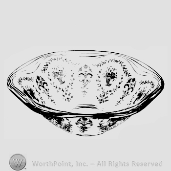 Glass pattern: Mayflower; bowl.