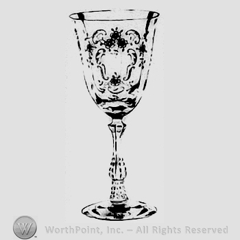 Glass pattern: Meadow; goblet.