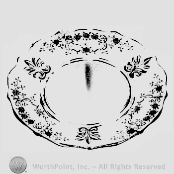 Glass pattern: Meadow; plate.